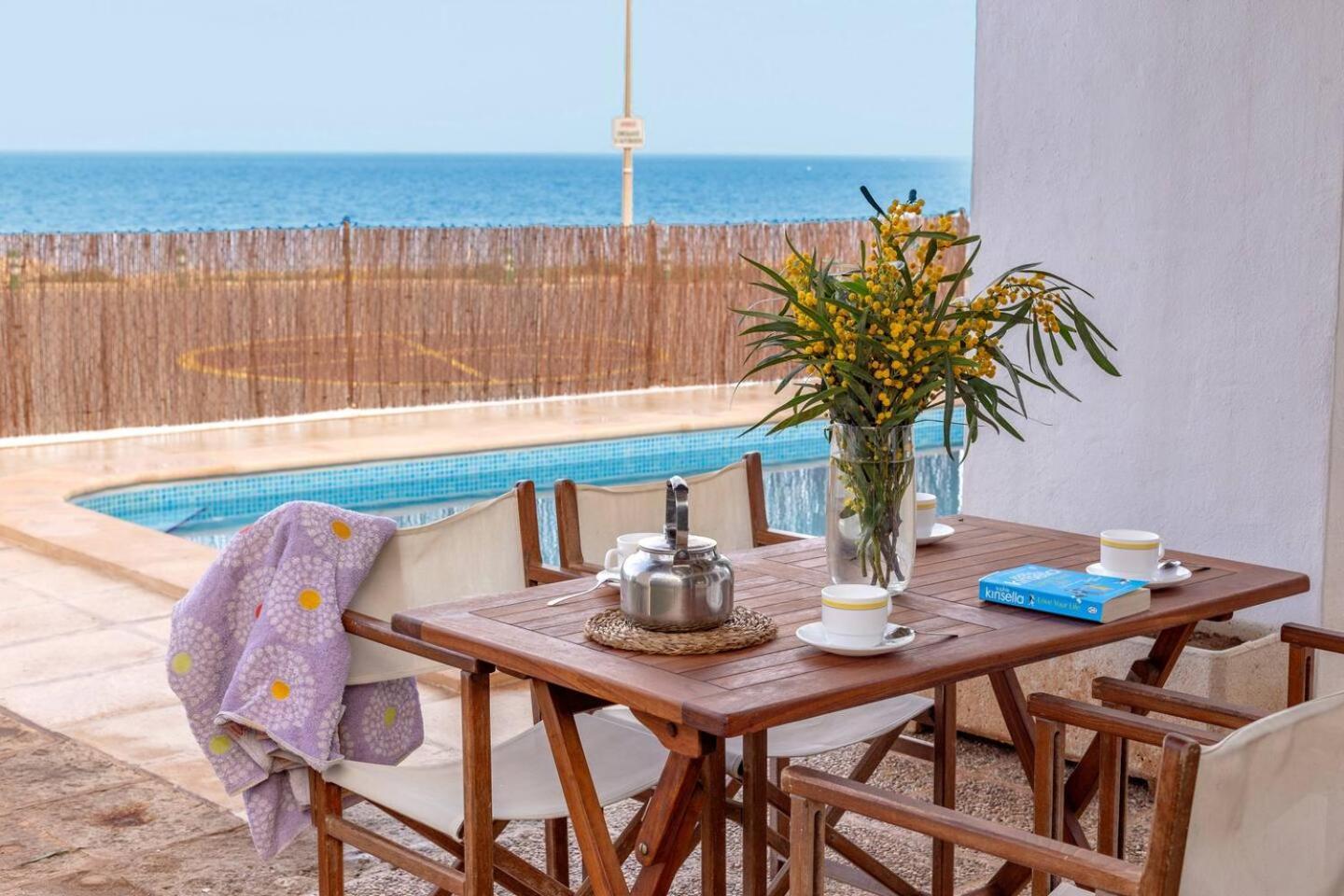 Villa Victor - Primera Linea Mar, Vista A Puesta De Sol Cala'N Blanes  Exterior foto